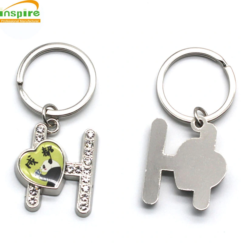 Promotion Souvenir Gift Free Samples Custom Wholesale/Supplier Metal Letter Keyring