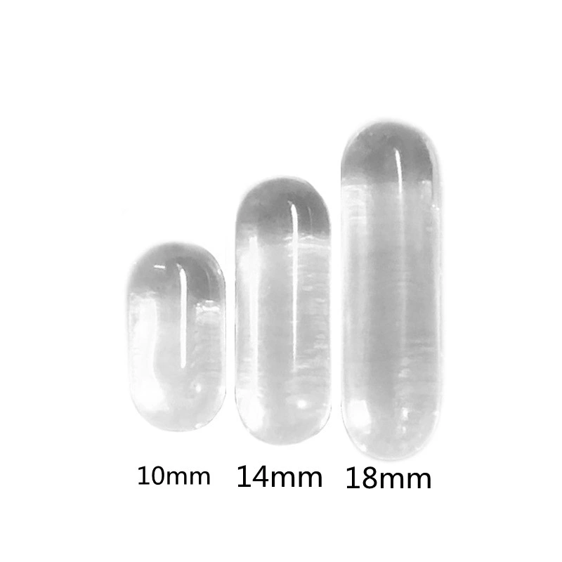 10pcs / resplandor de la bolsa de cápsula de cuarzo transparente cristal de la forma de píldora Banger fumar las Cápsulas de Uña de 10mm, 14MM, 18mm para tubos de agua de cristal