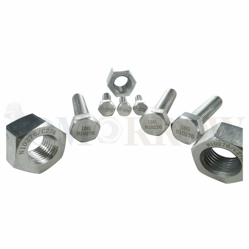 Hot Selling High quality/High cost performance  Exotic Alloy Hastelloy C-276 Hex Bolt/ Hex Nut/ Allen Bolt/ Stud/ Plain Washer