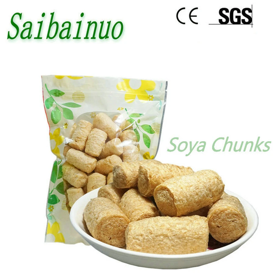 Tvp Tsp Fiber Artificial Vegetable Meat Production Plant Textured Soya Protein Processing Line Soy Chunks Nuggets Making Machine