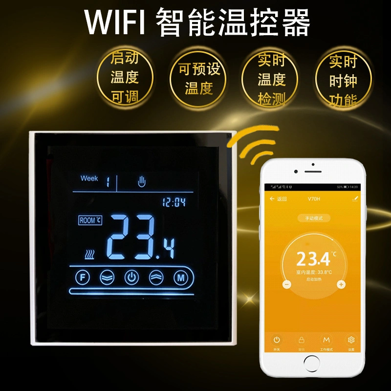 Pantalla táctil inalámbrico WiFi Sala Digital eléctrico termostato de calefacción y agua