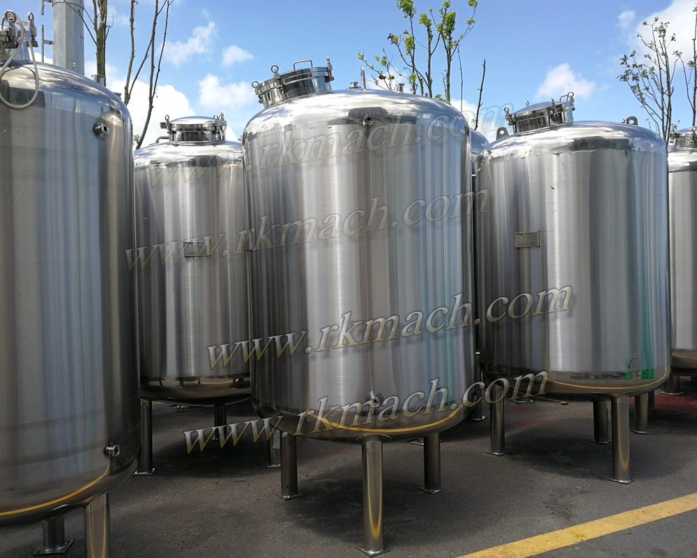 2500liter Stainless Steel Mixing Tank for Oil Ethanol / Cream / Ink Storage
