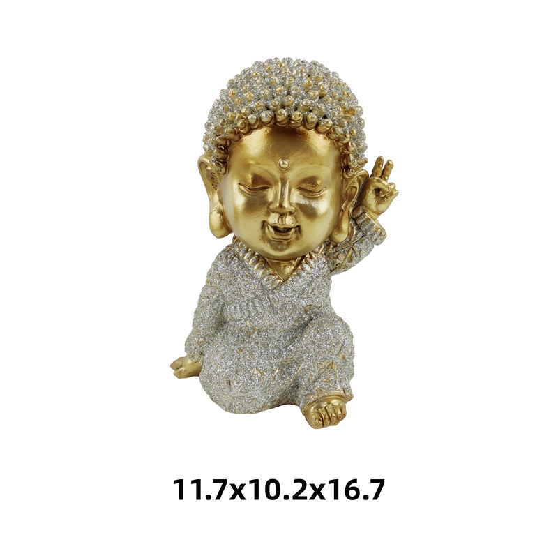 New Design Siting Buddha Statue Sculpture Home Decoration for Office Desk Ornament