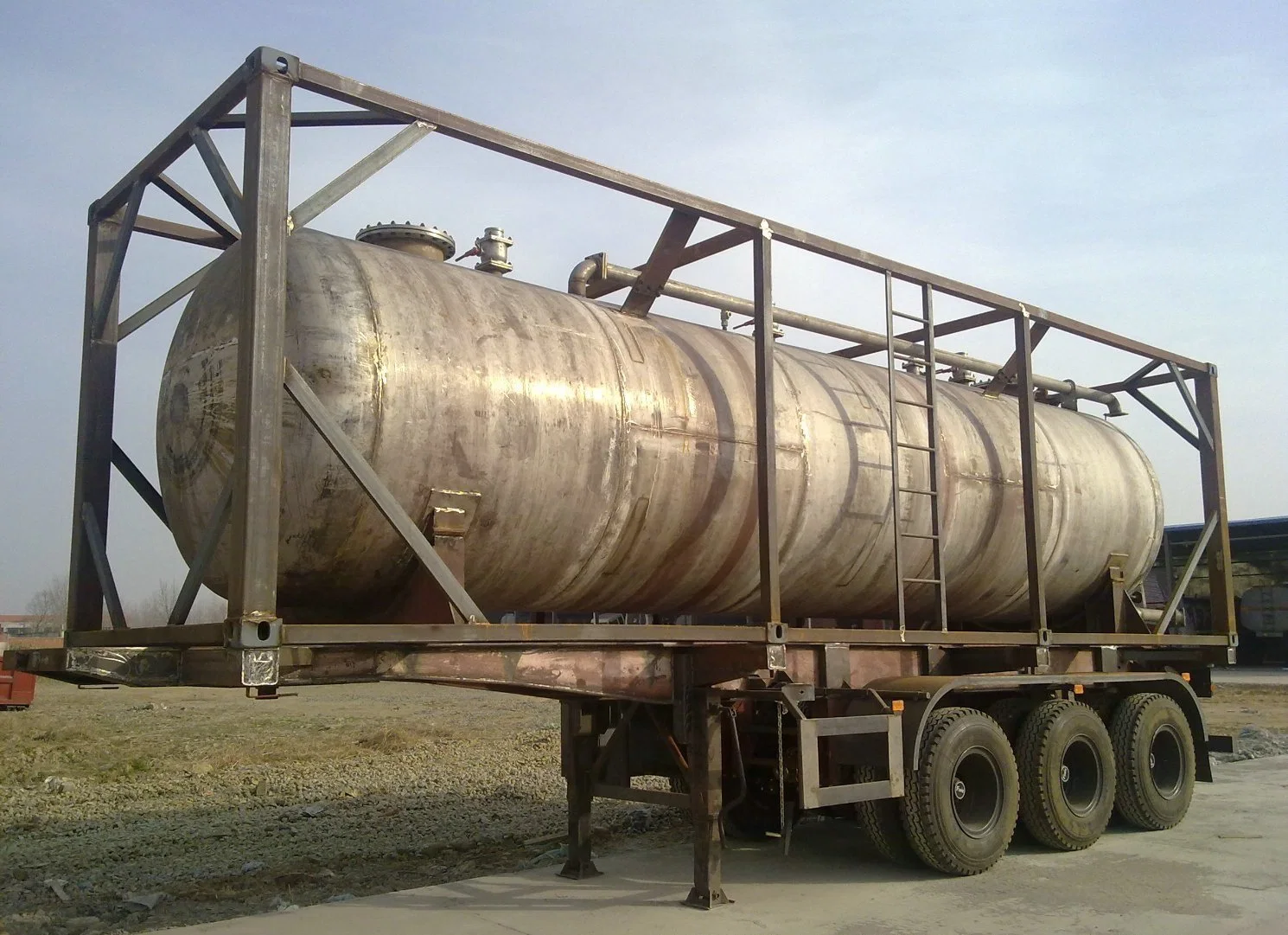 Cylindrical SS304 Stainless Steel Chemcial Liquid Storage Tank