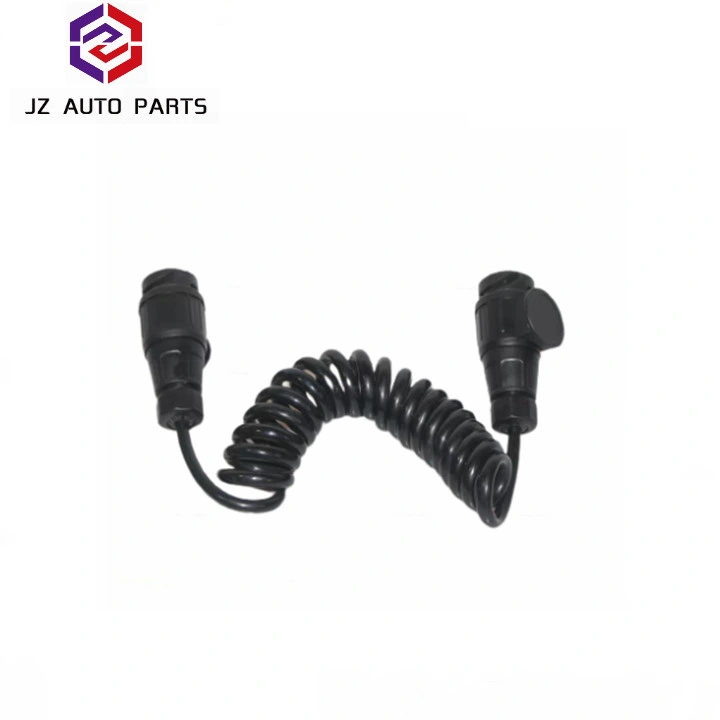 European Type 13-Pin Power Spiral Extension Cord Slingshot Wire Socket and Waterproof with Spring Cable Extension Wiring Car