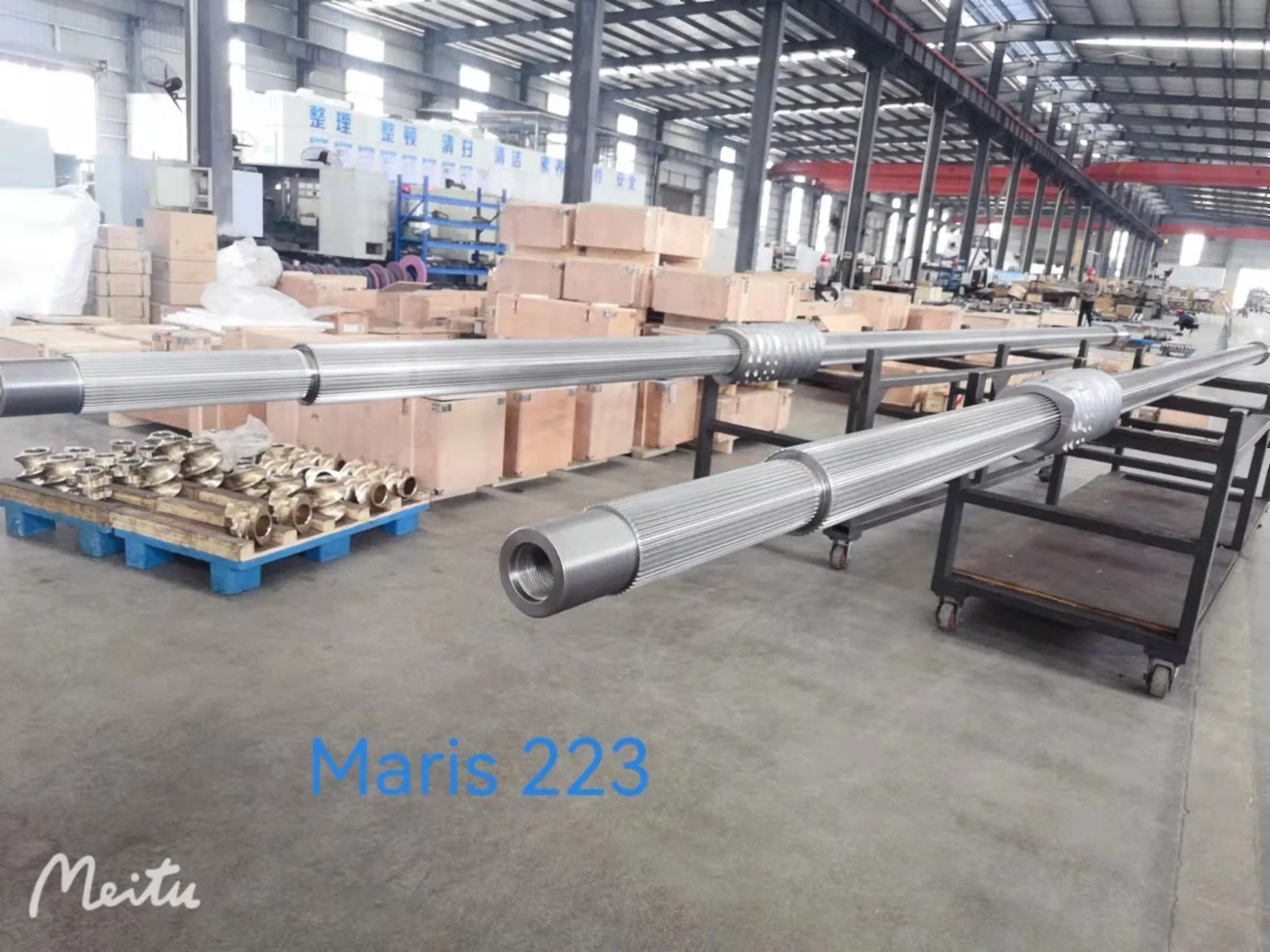 High Torque Petrochemical Twin Screw Extruder Shaft Maris223 1.2343 Material