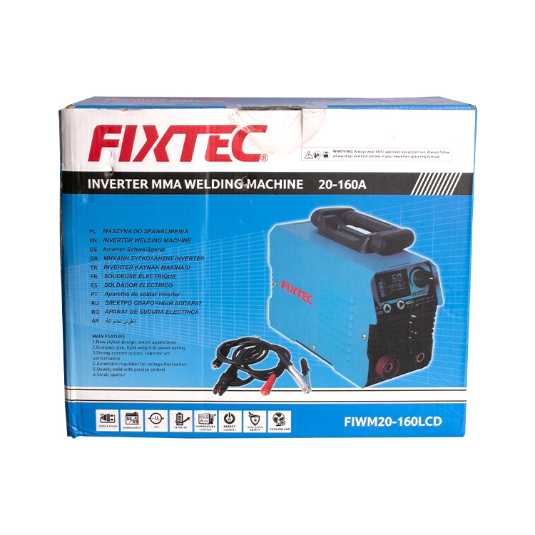 Fixtec Electric Arc Welder 160A Portable Inverter MMA Welding Machines with LCD