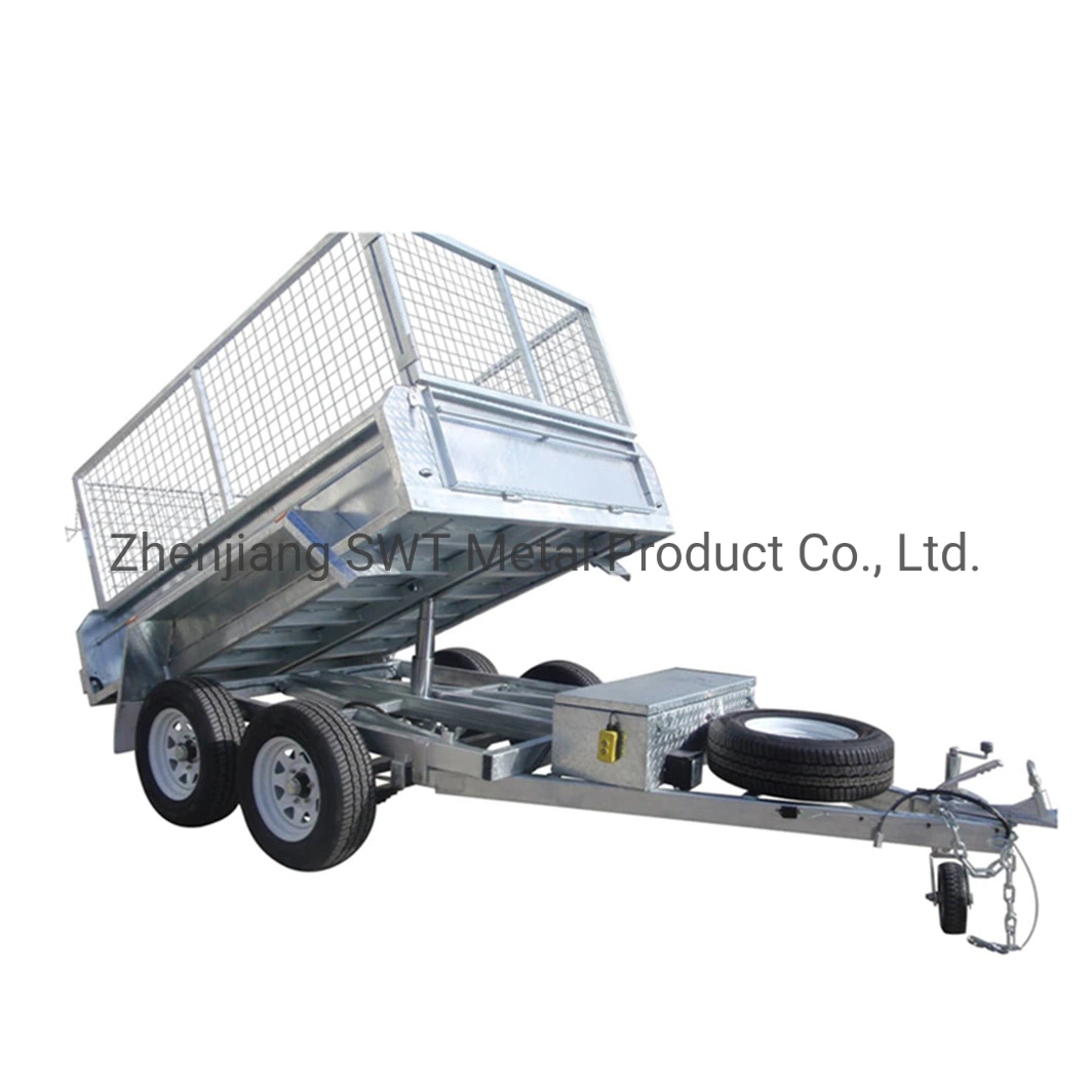 DOT Approved Tandem Axle Tipping Trailer for Heavy Haulage