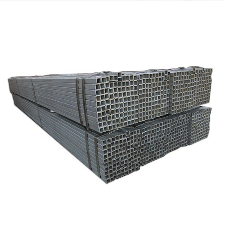 El mejor precio DIN de 6 metros sección hueca Dx51d Hot leve cruce la plaza de carbono Pre de hierro galvanizado recubierto de zinc galvanizado Gi Tubo de acero rectangular Rectángulo