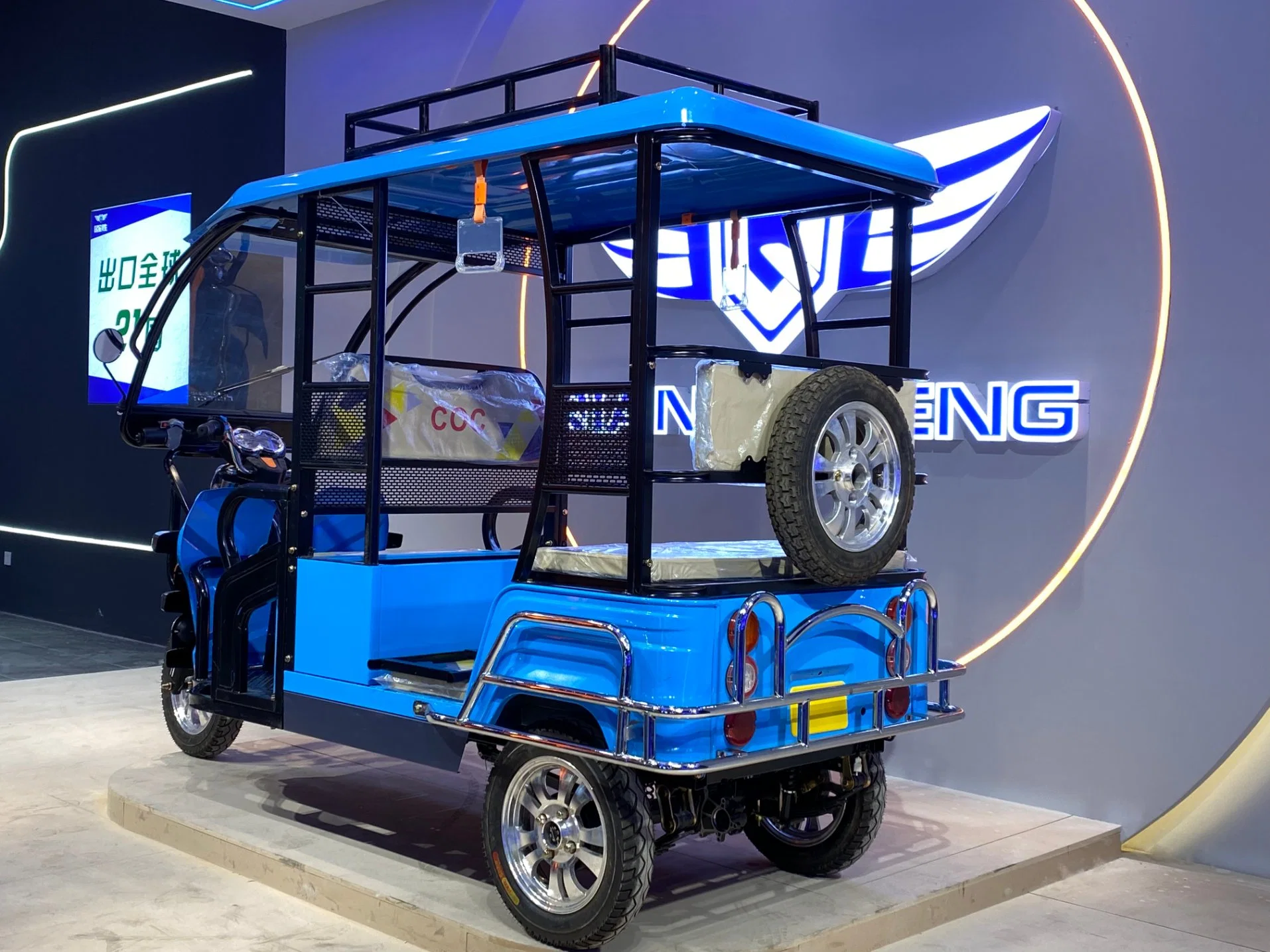 2023 E Rickshaw Tricycle Électrique pour Passagers en Vente Chaude