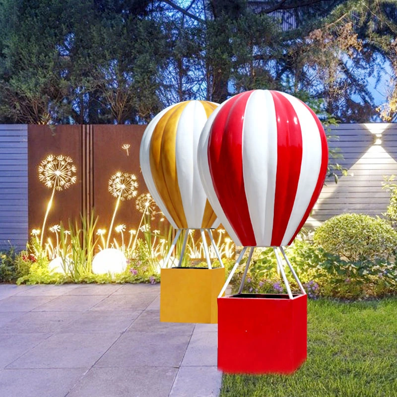 Hochwertige Kunstharz Fiberglas Heißluftballon Kunstharz Handwerk