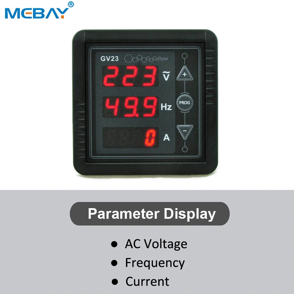 Mebay Electric Generator Power Smart Analog Digital Energy Meter Gv23 Single Phase Voltage Frequency Ampere Current Meter