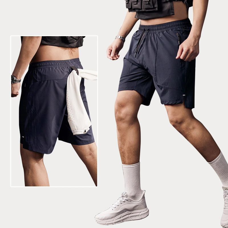 2023 Plain 100% Polyester Quick Dry Running Shorts Custom Shorts Men's Shorts