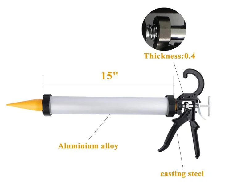 Goldmoon Aluminum Manual Drive Sausage Pack Caulking Gun