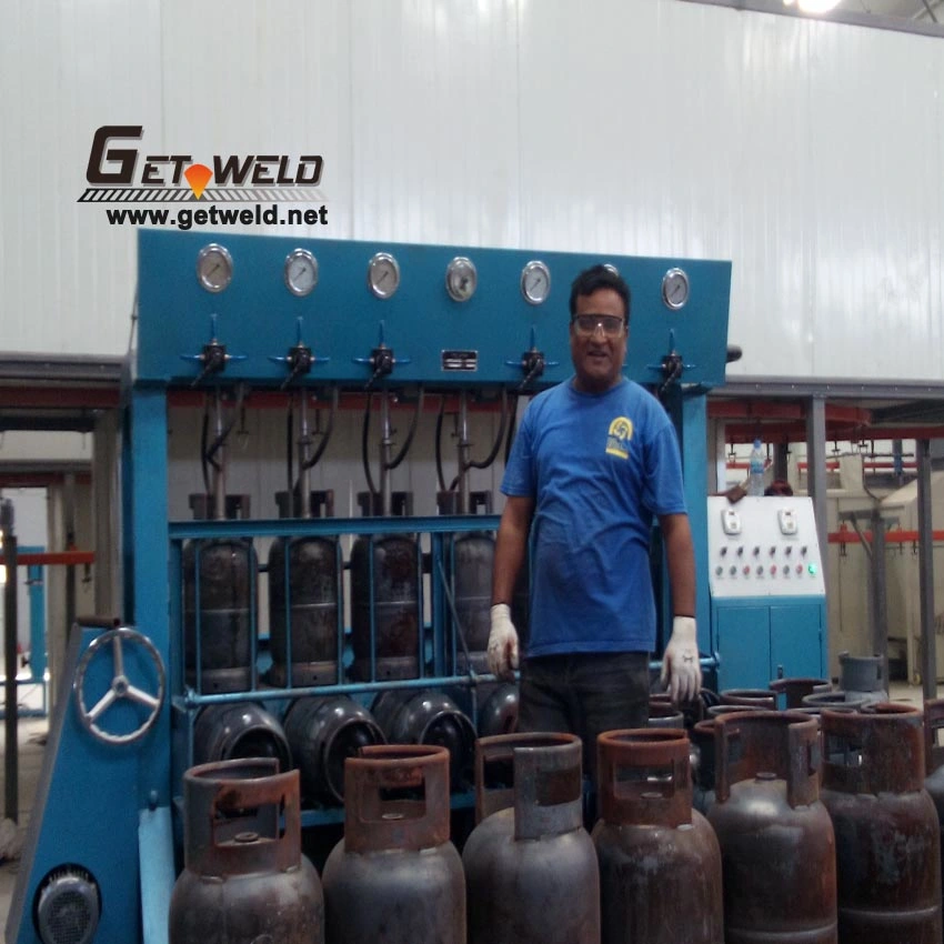 Hydro Testing Machine for Steel LPG Cylinder Reconditioning Line