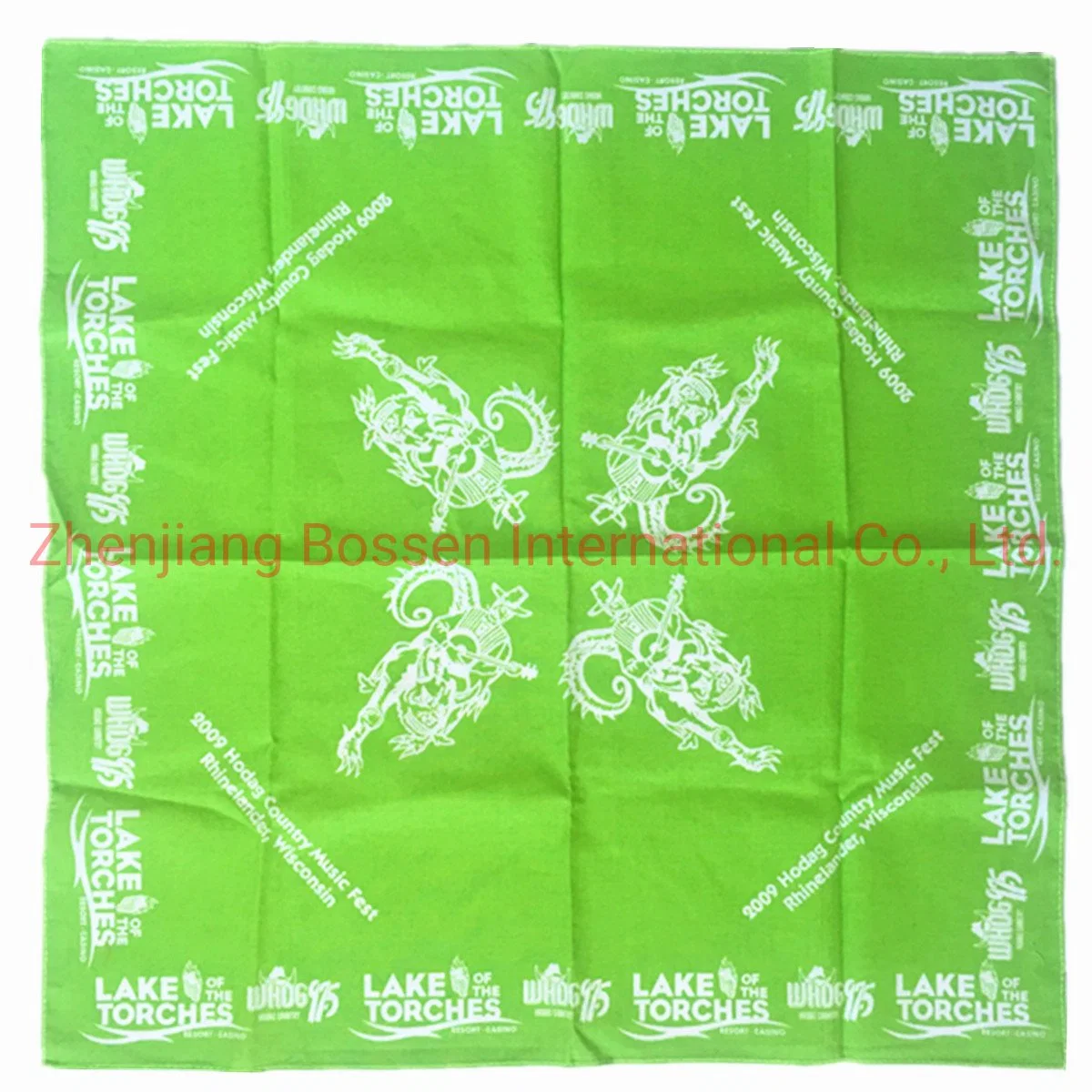 OEM Customized Design Full Over Print Promotional 22"*22" Cotton Headwear Scarf