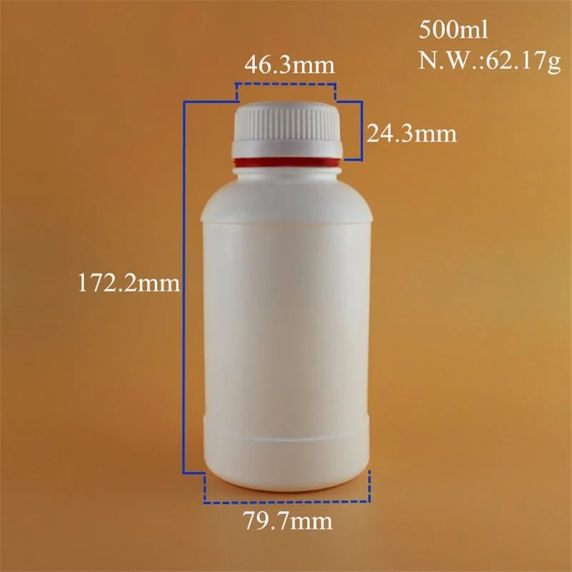 precio de fábrica de botellas de plástico de HDPE 500ml, 1000ml plaguicida /Medicina Veterinaria /Botellas de fertilizante líquido