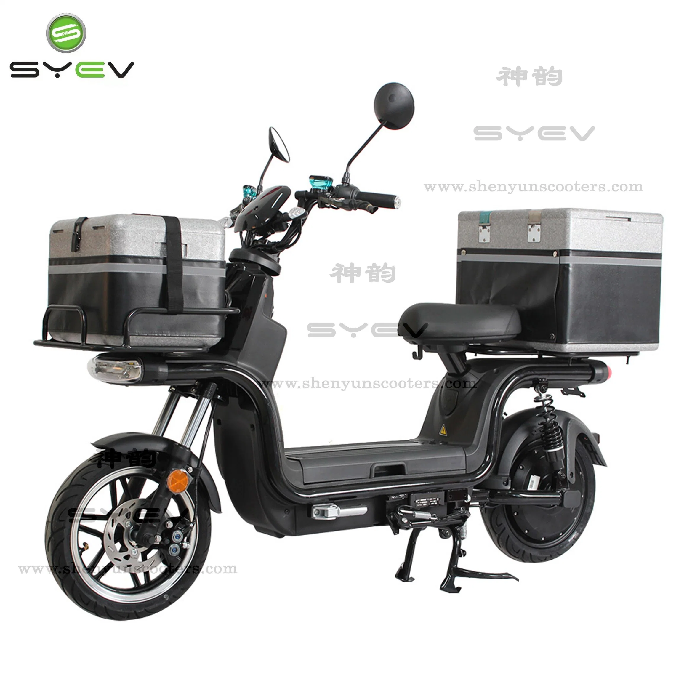 with EEC Certificate, 1200W Motor Delivery Motorcycle/Bike with Delivery Box 6026ah Lithium Battery