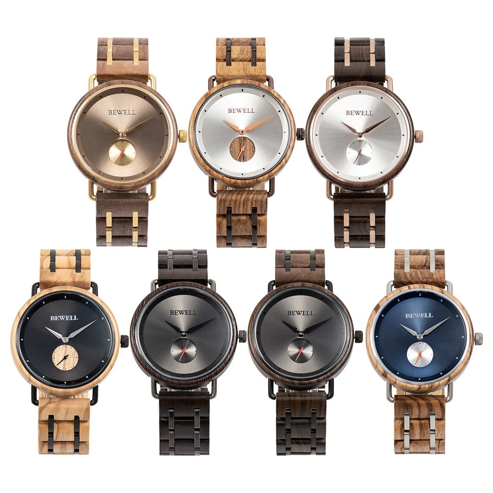 Moda 2023 Logotipo personalizado Relojes de madera de bambú para hombres y damas