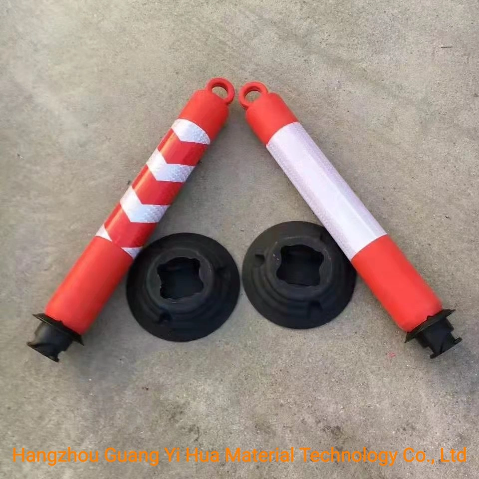 Flexible Delineator Customized Dependable PE Material Plastic Warning Bollard Traffic Post