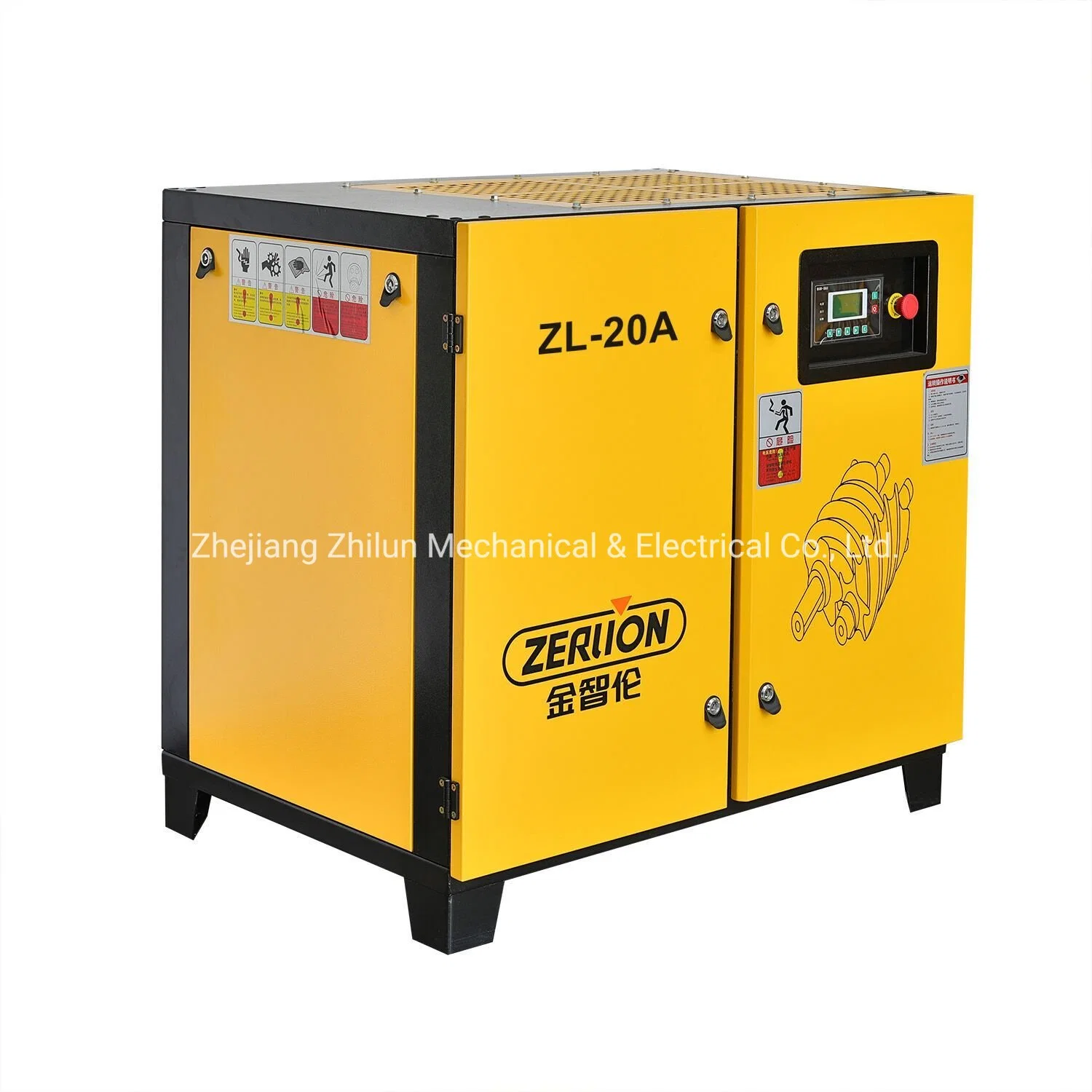 15kw 20HP de alta eficiencia Zerlion tornillo pequeño compresor de aire