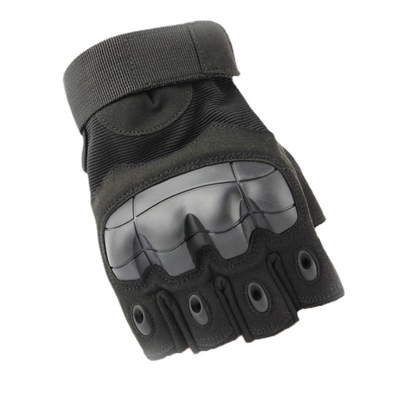 Half Finger Ruber Knuckle Protector Tactical Gloves CS Gloves