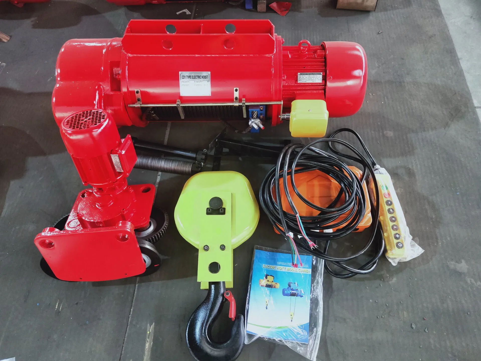 Electrical Hoist CD Type 10t Electric Wire Rope Hoist 3 Phase 440V