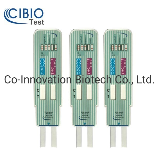 Cartão DIP de teste de fármaco inicial de painel único instantâneo e altamente sensível