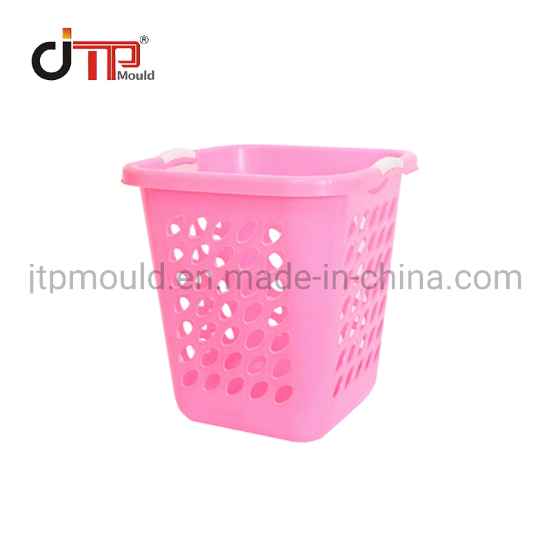 Taizhou Jtp Hot Sale OEM de haute qualité à une bonne conception d'un ensemble de la charmante Panier à linge moule Injection plastique