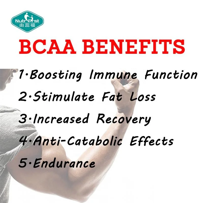 Approvisionnement en usine supplément de nutrition sportive de qualité supérieure BCAA 2: 1: 1 chaîne ramifiée acides aminés poudre