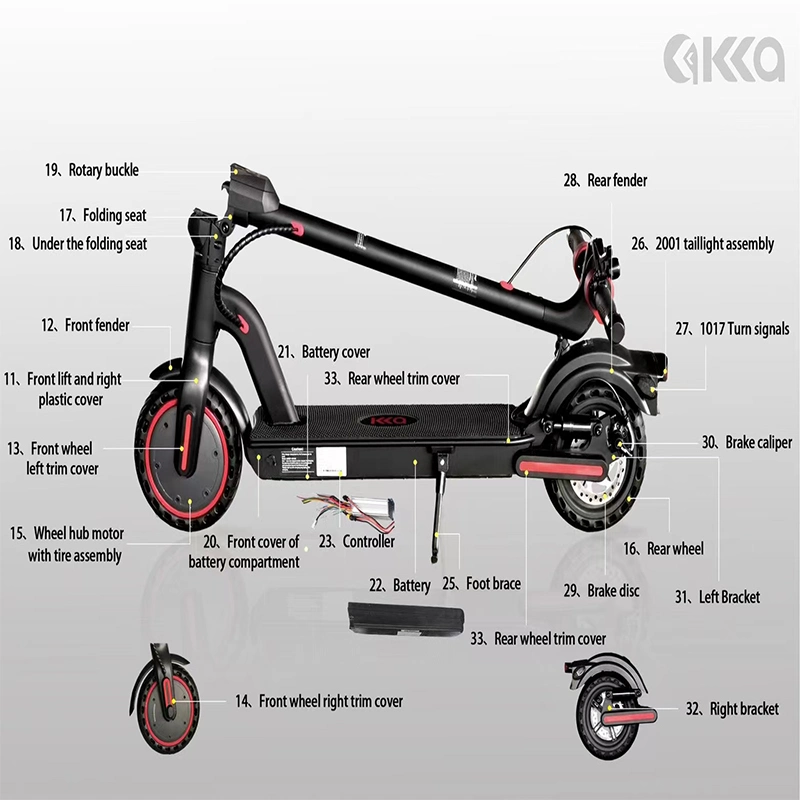 2021 Großhandel/Lieferant 2 Rad 500W Günstige Mini Folding Elektroroller Für Erwachsene