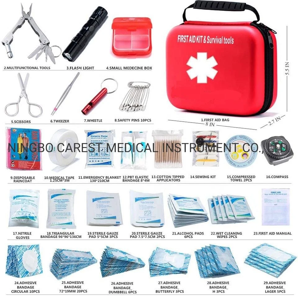 Kit de primeros auxilios médicos