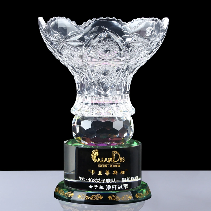 Wholesale Design and Custom High-Grade Sports Trophy Enterprise Emplovee Recognition Crystal Awards