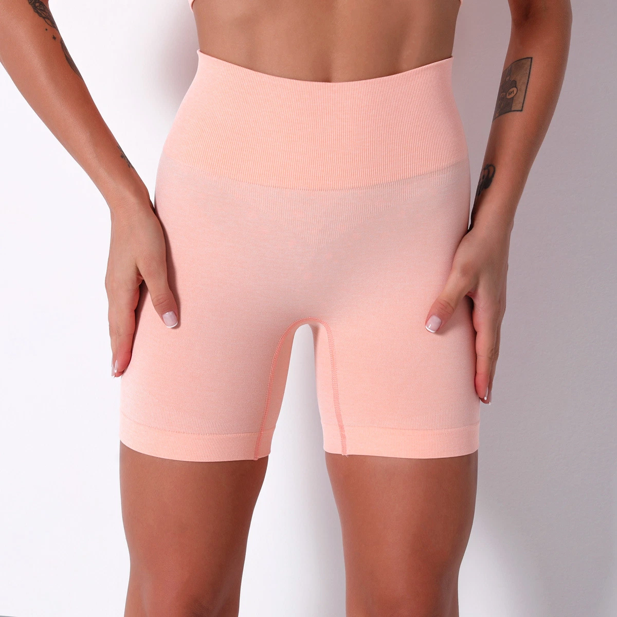 Summer Sportswear Polyester Biker Shorts for Women Workout