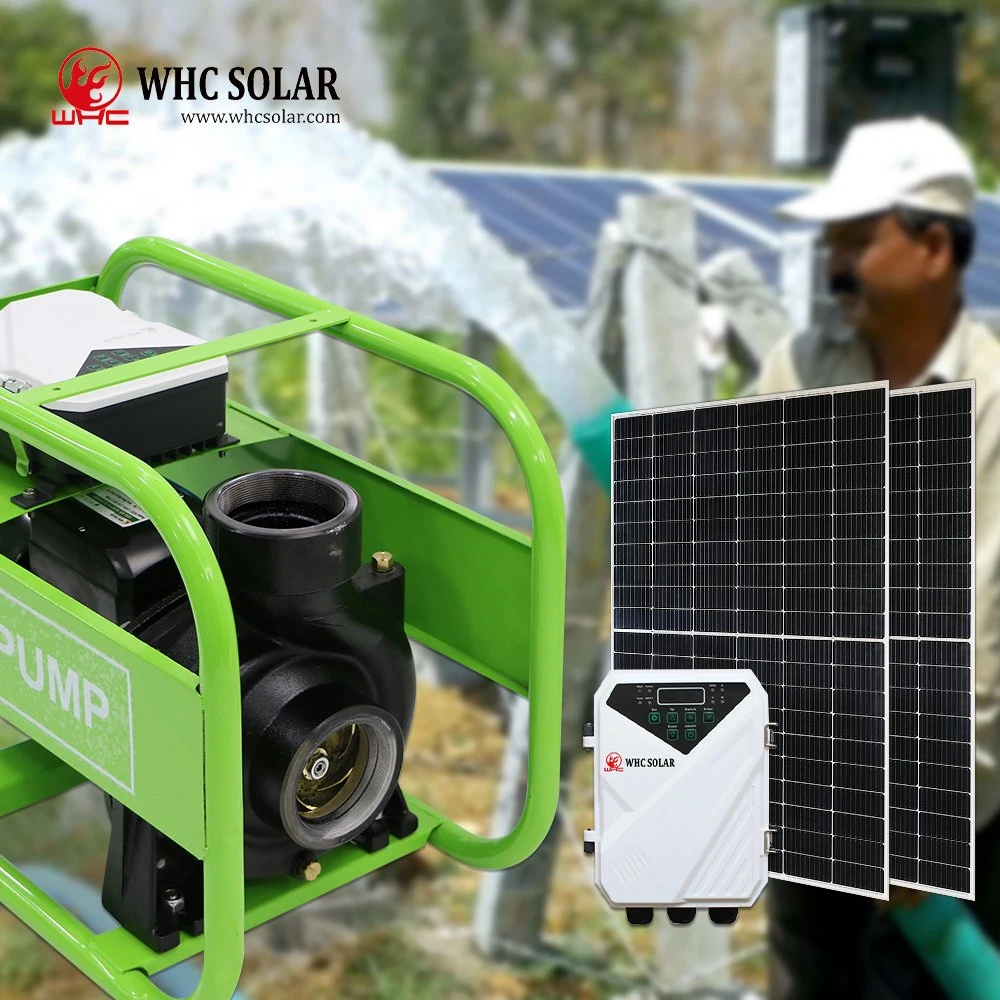 WHC Sonnensystem Solarpumpe Wechselrichter Sonnenkollektor 60-90V DC Solar Surface Water Pump