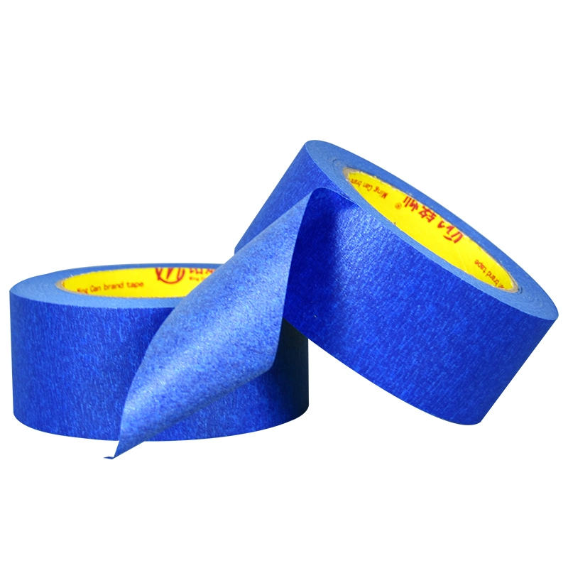 UV Resistance 14 Days No Residue Cinta Car Automotive Painter's Tapes High Adhesive Jumbo Roll Washi Crepe Paper Masking Blue Painters Tape for Painting