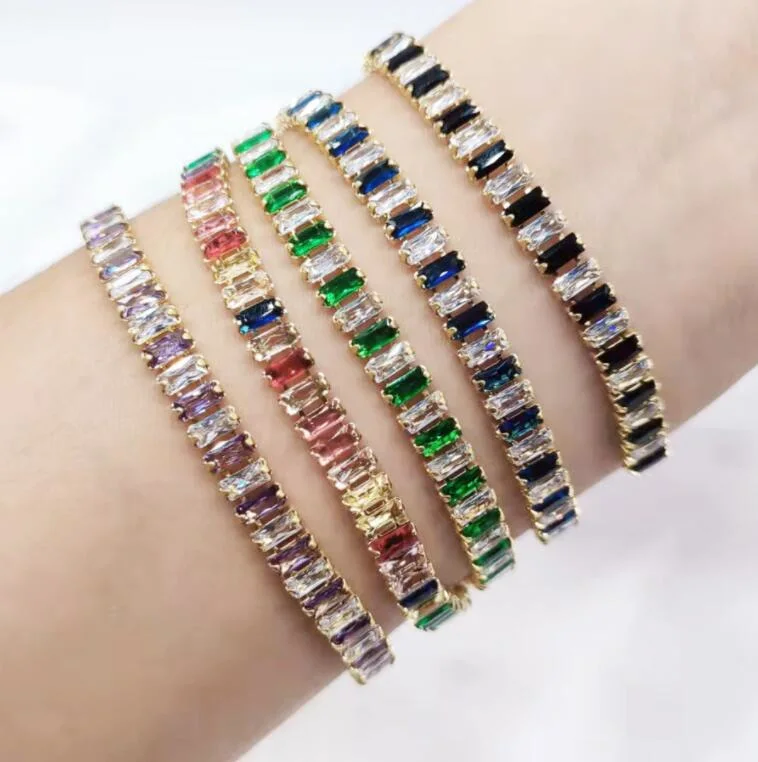 Les femmes nouveau concepteur brillant réglable de zircon Bracelets de bijoux de luxe plein de cadeaux Rhinestone Bracelet