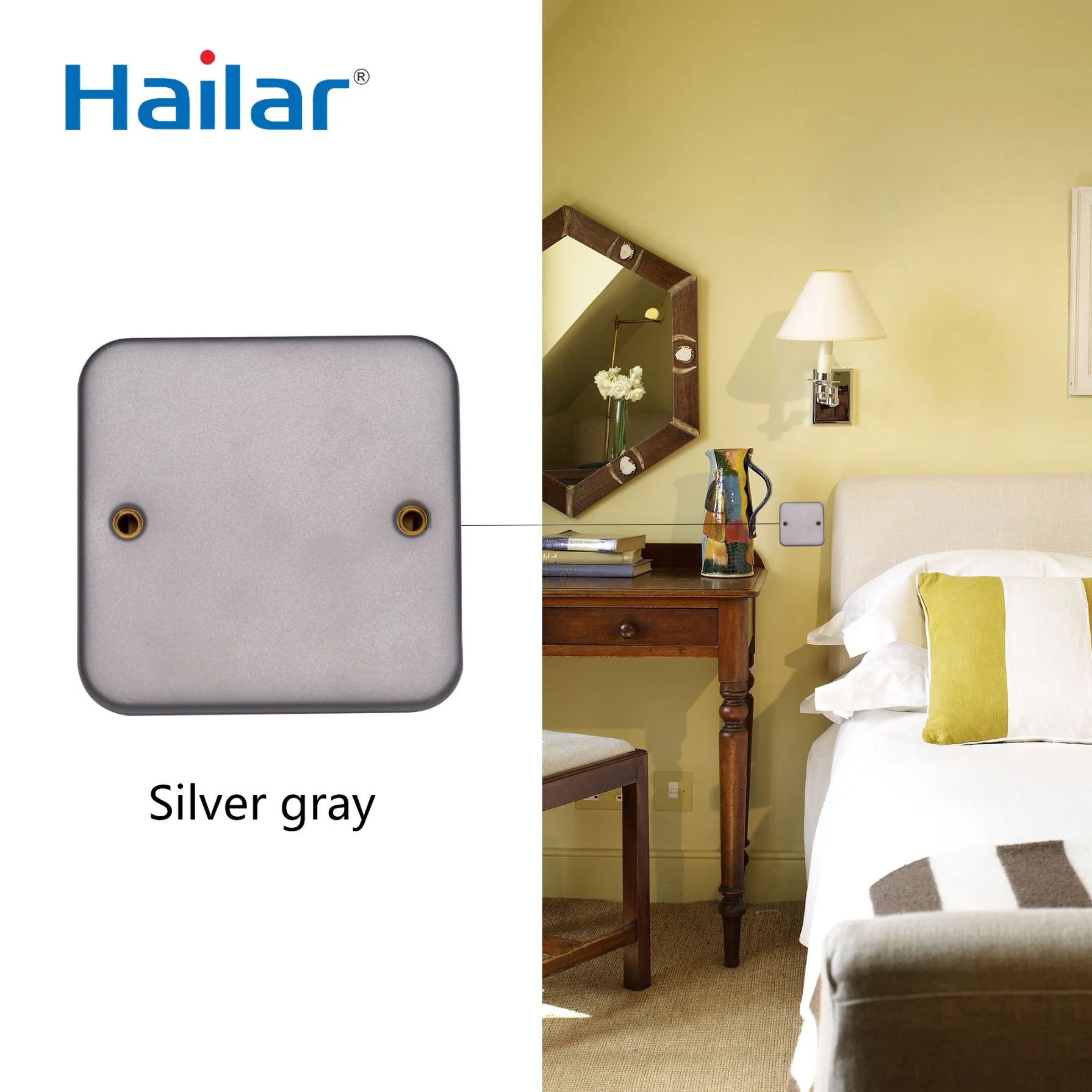 Hailar Metal Blank Wall Switch Plate