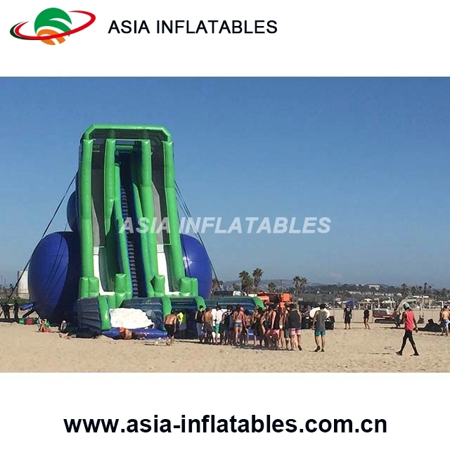 Giant Trippo Hippo Water Slide, Inflatable Sand Beach Amusement Games