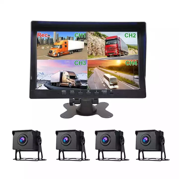 Großhandel/Lieferant 12V/24V 7 Zoll 4 Split WiFi Wireless Reversierkamera Mit Bildschirm für Autos