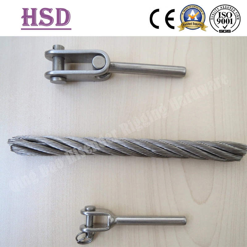 Swge Jaw, Swage Eye, Swage Stud, Rigging Screw, AISI316, Stainless Steel, Wire Rope Fastener,