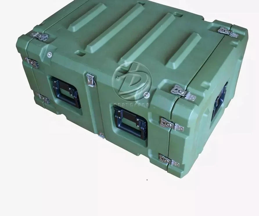 Waterproof IP67 High Standard Plastic Rotationally Molded 6u Rack Case