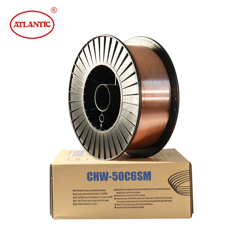 Alloy Steel Sheet Copper Coating 0.8mm MIG Wire CO2 Gas Er70s-6 Welding Wire for Ship Container