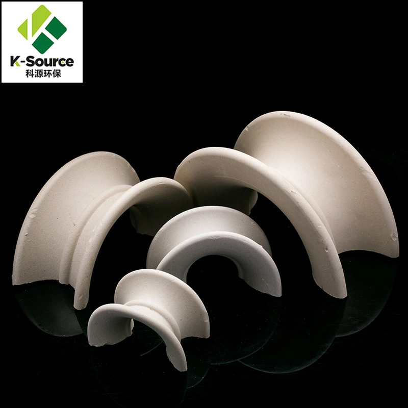 25mm Ceramic Intalox Saddle Ring for Scrubber Tower Packing