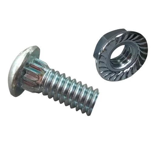 Gear Carbon Steel Grade 4.8 Slotted Rib Neck Garage Door Track Bolts