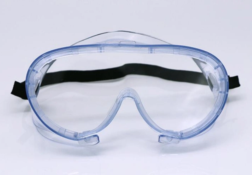 PVC Elastic Cord with Air Hole, Non-Sterile Goggle, Antifog PC Eyeglass