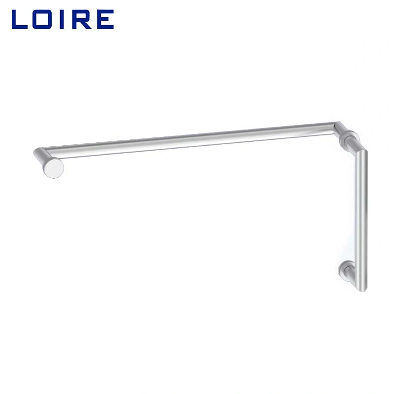 Stainless-Steel Bathroom Shower Enclosure Hardware Accessories Manufacturer Grab Bar Glass Door Pull Handle & Towel Bar Combo (2840A)