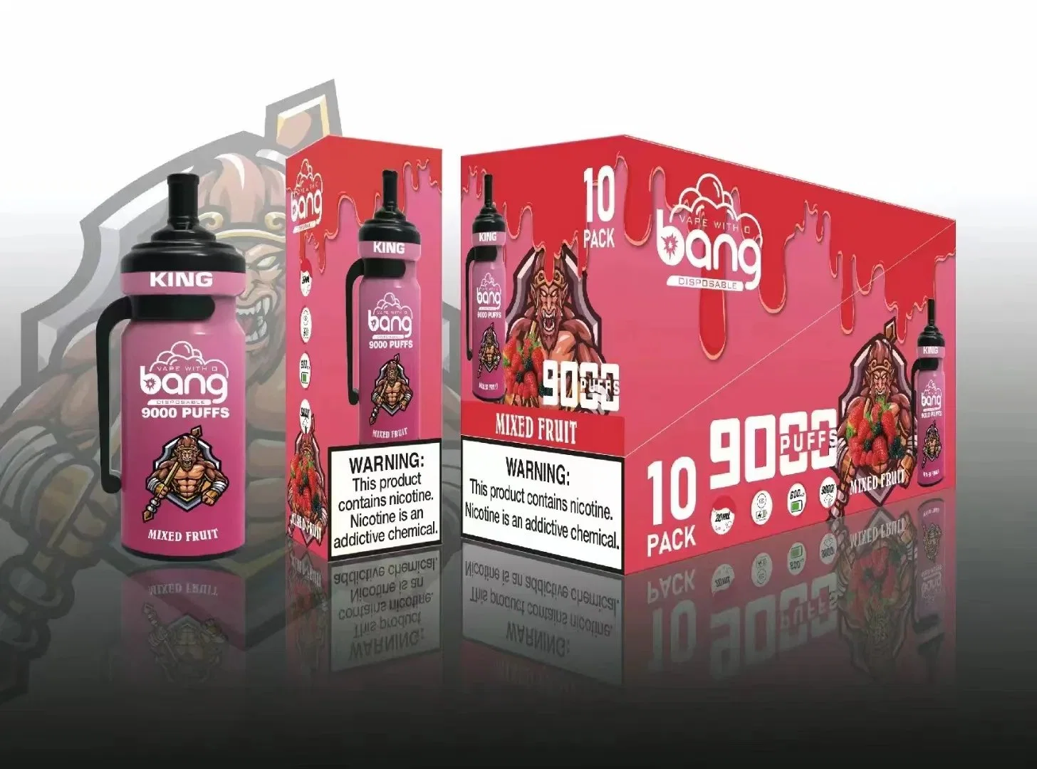 Original VAPE desechable al por mayor y ODM VAPE Bang King desechable VAPE R&amp;M Magic 9000 Puff