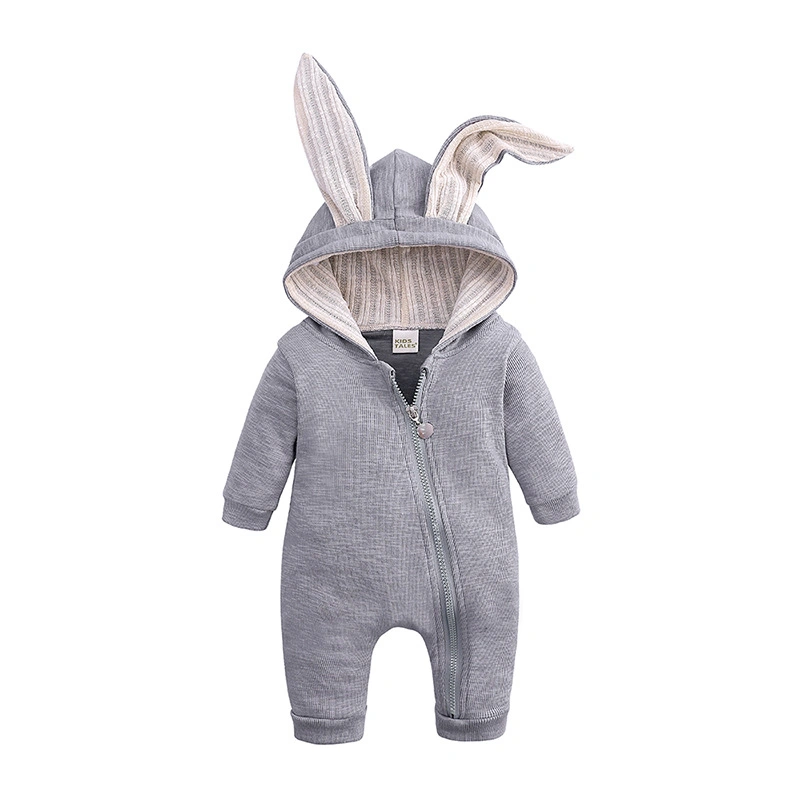 Amben Brand Spring and Autumn Baby Hooded Jumpsuit Long Sleeves Pure Cotton Baby Clothes