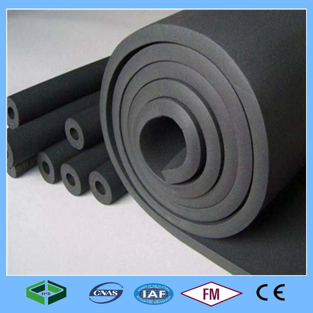 NBR PVC Pipe Insulation Foam / Rubber Foam Price / Flexible Fireproof Rubber Foam Thermal Insulation